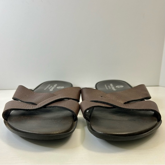 Marc Joseph Boone Ave Criss Cross Leather Strap Brown Men’s Sandal Sz 10.5 main image 9